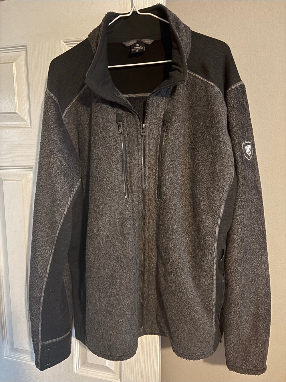 Kuhl men’s Gray Full-Zip Fleece Sweater size XL